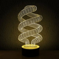 Spiral 3D LED Lamp